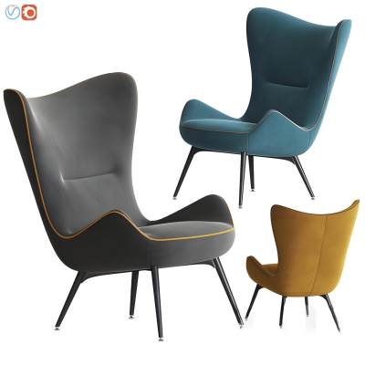 现代单人沙发 单椅 椅子-1